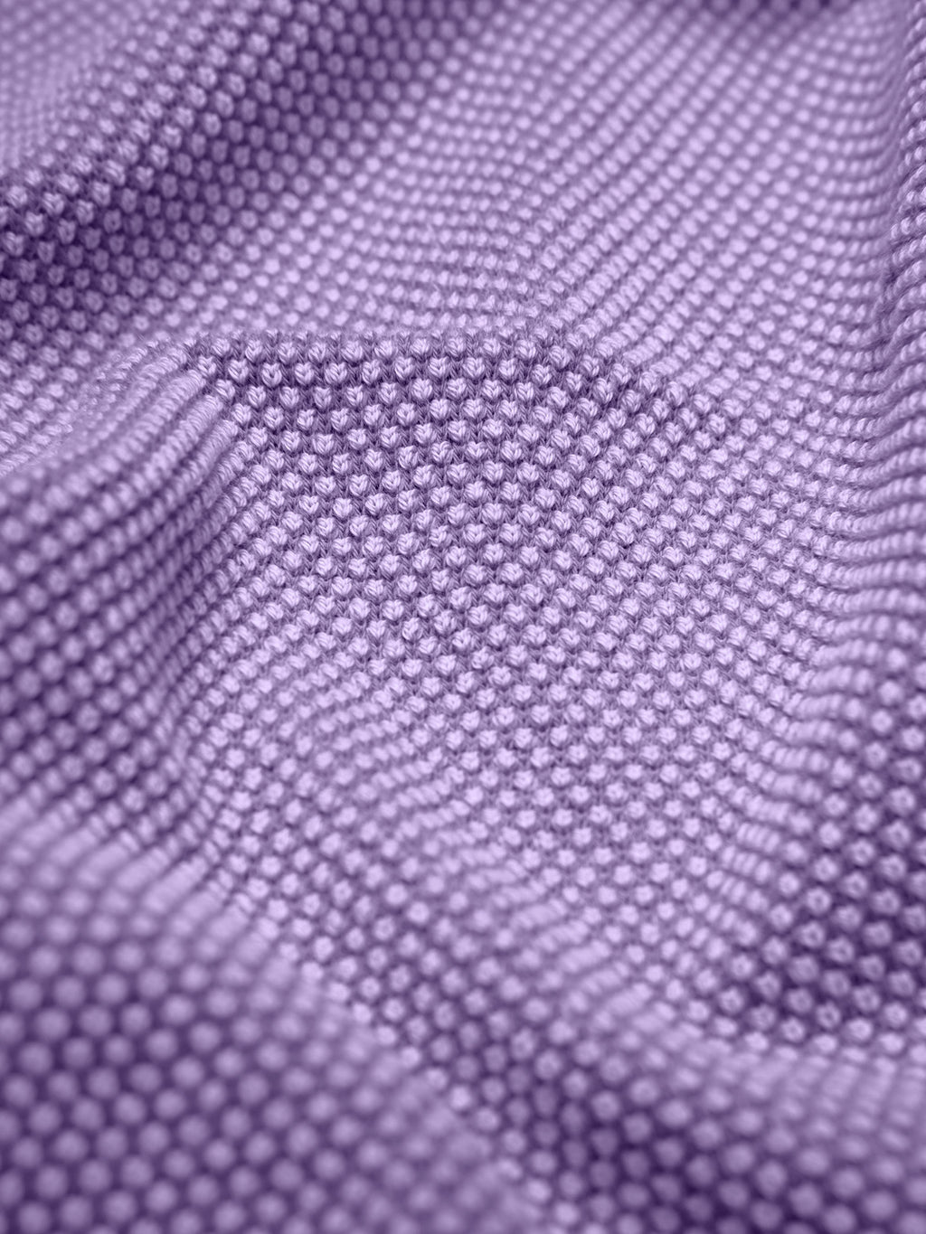 Fancy knit bicolor polo shirt