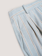 Fancy Striped pleated trousers