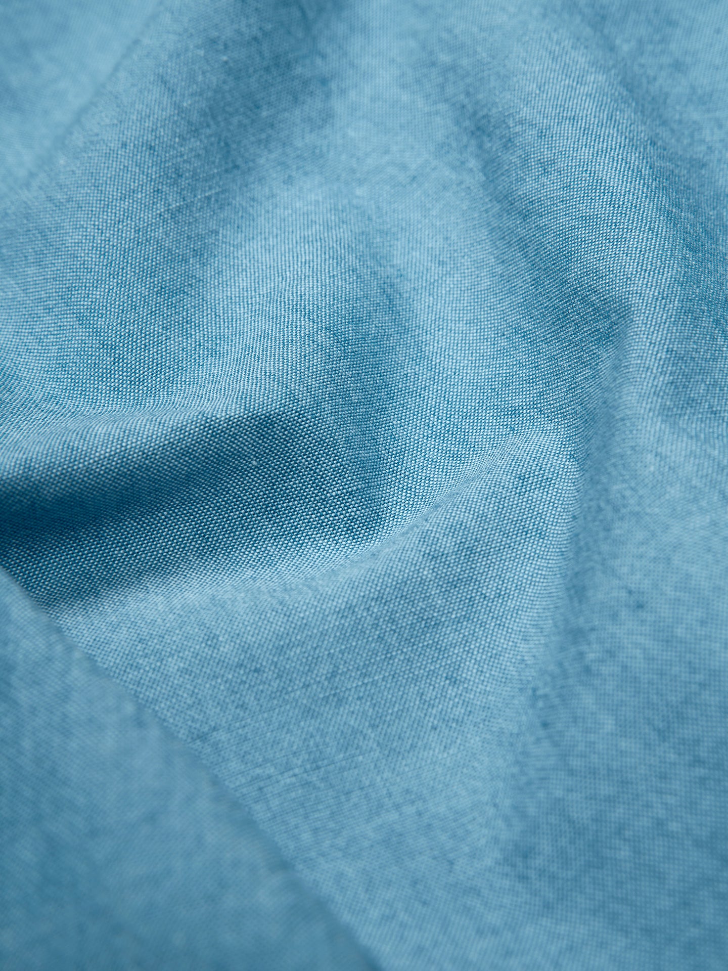 Pantalone wide leg Chambray