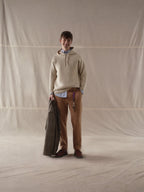 Fisherman's rib hodeed sweatshirt