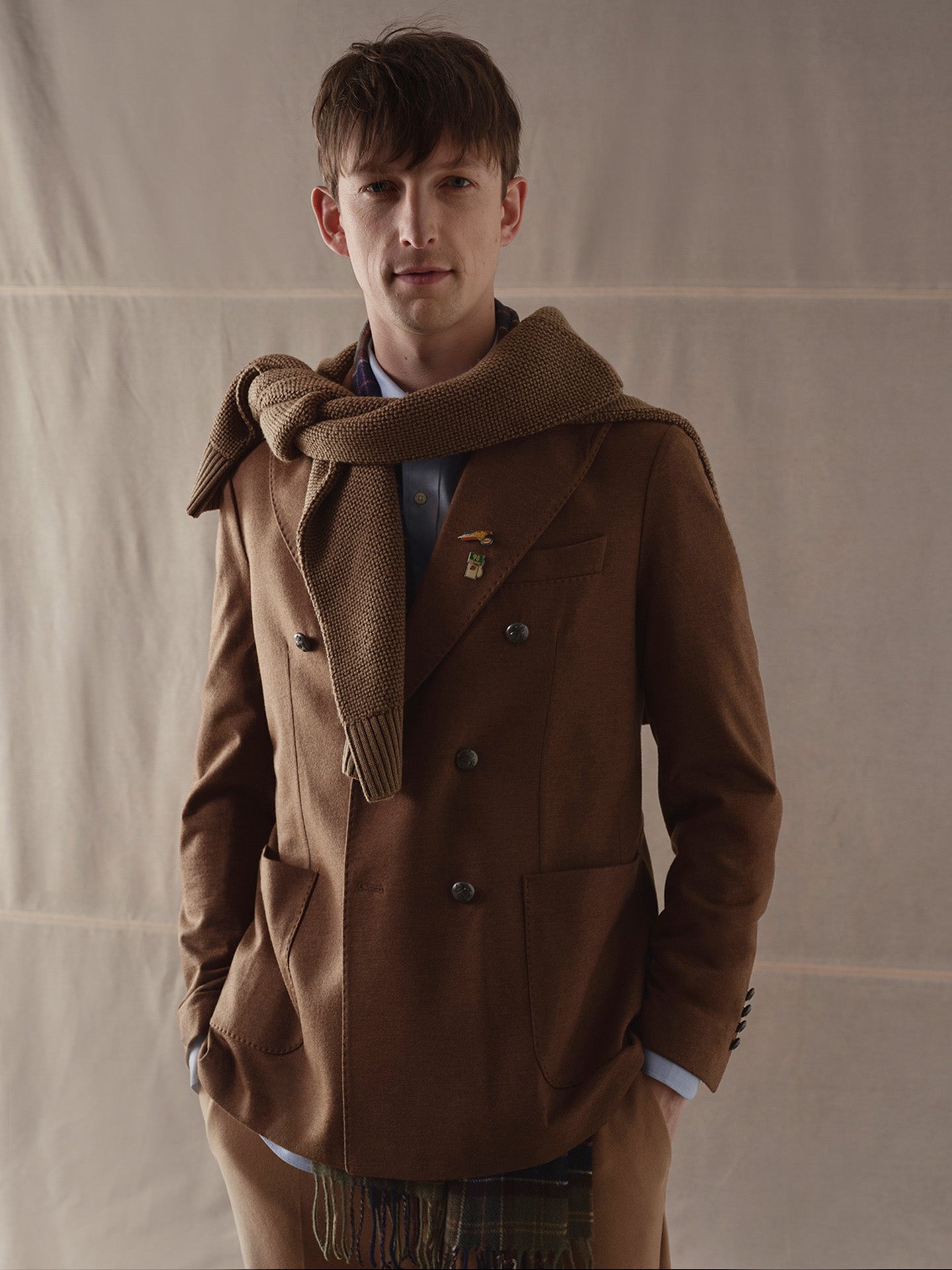 ジャケット・アウター Double Breasted Gang Coat Virgin wool double-breasted jacket – Circolo 1901