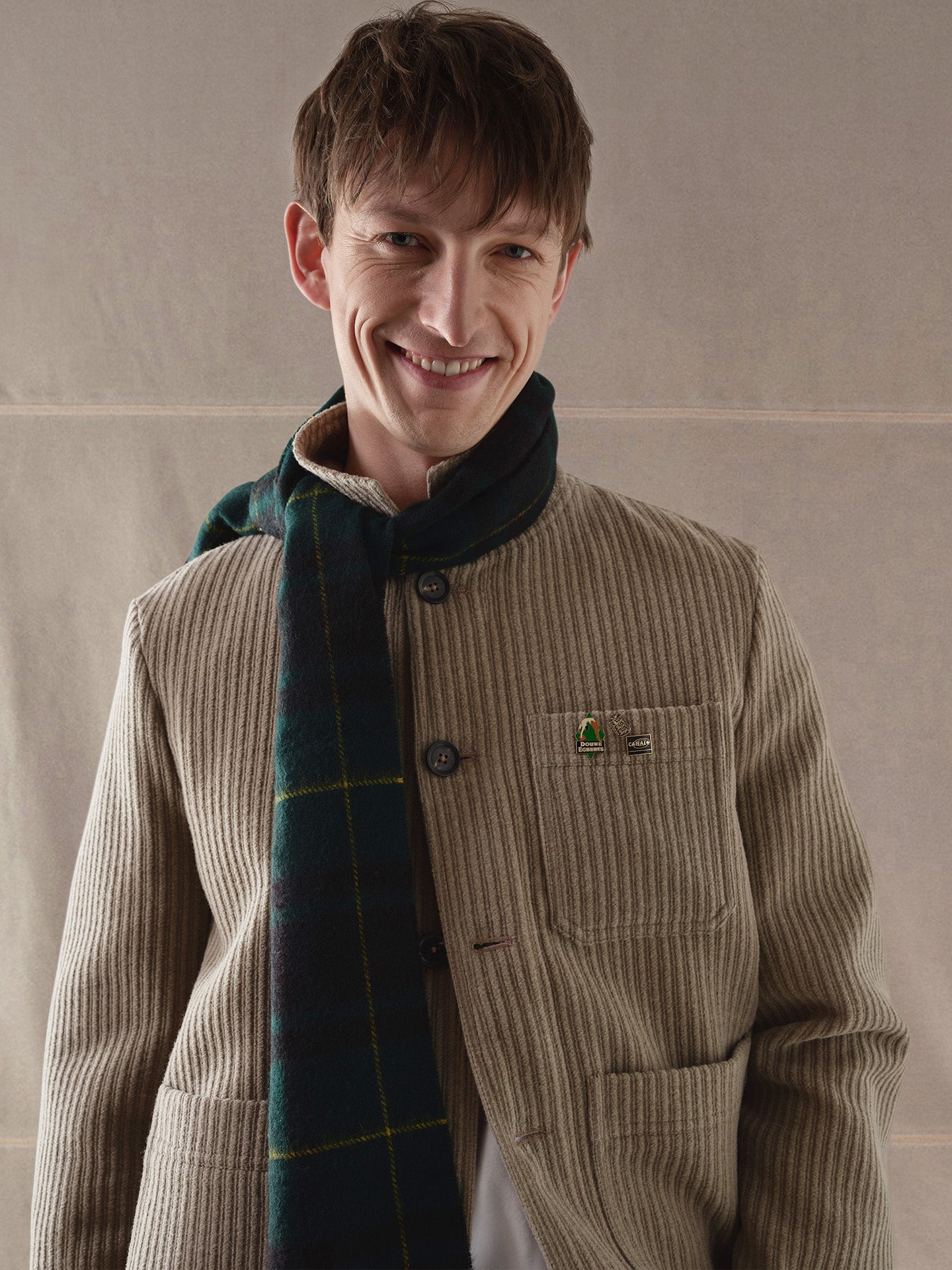 Work jacket Ribbed Fabric
