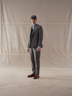 Micro Herringbone chino trousers