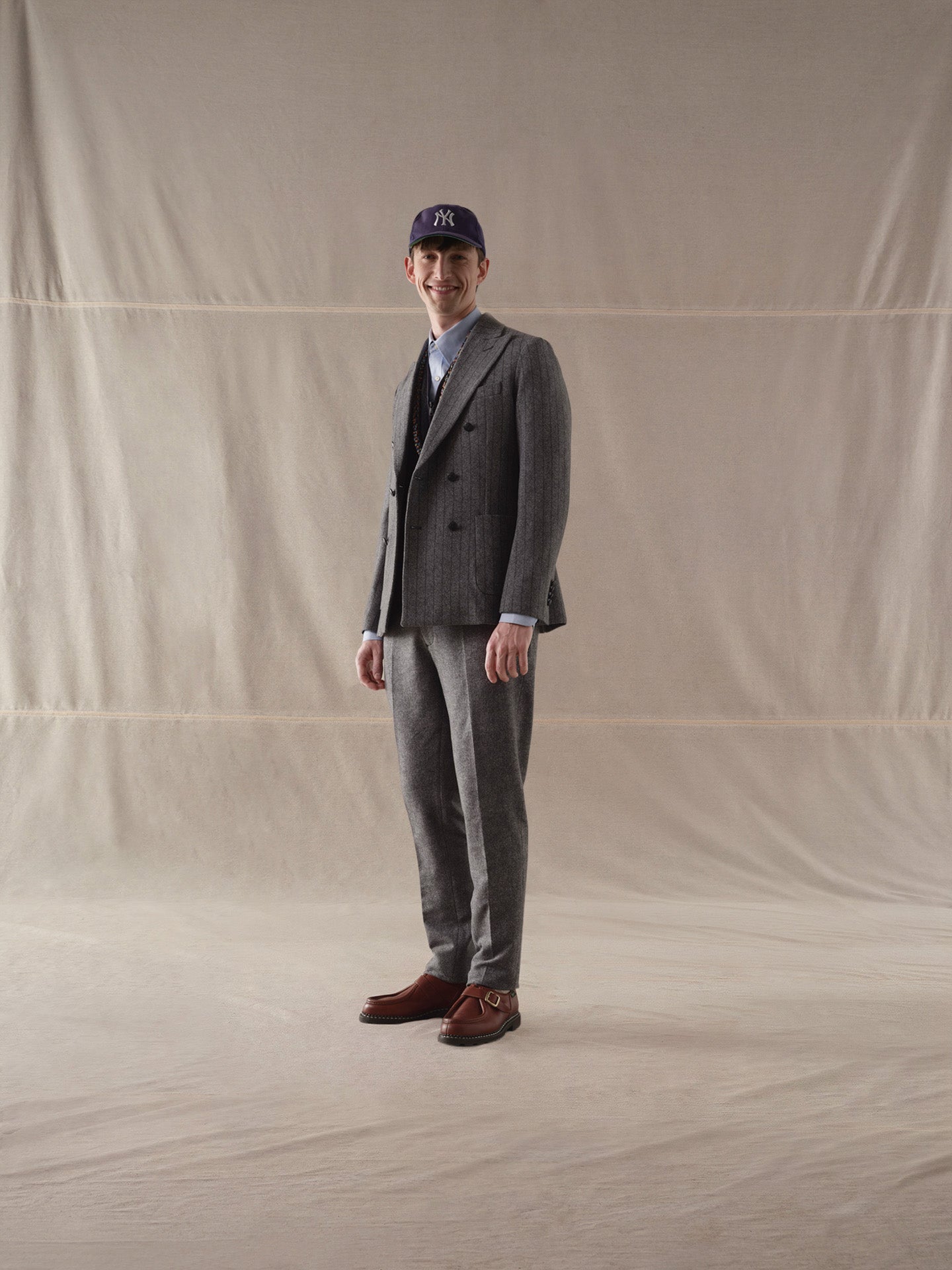 Pantalone chino Micro Herringbone