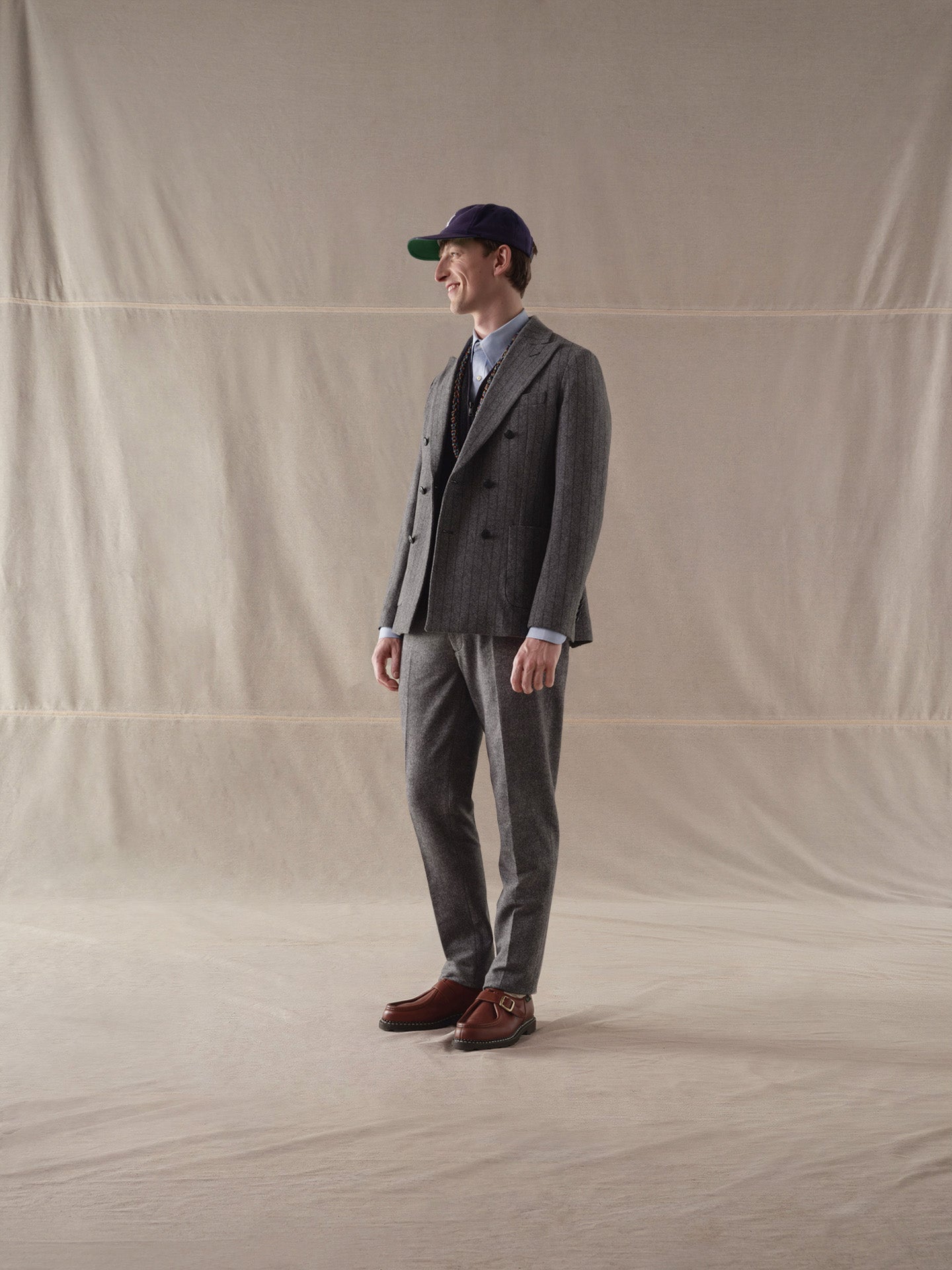 Giacca doppiopetto Striped Denim