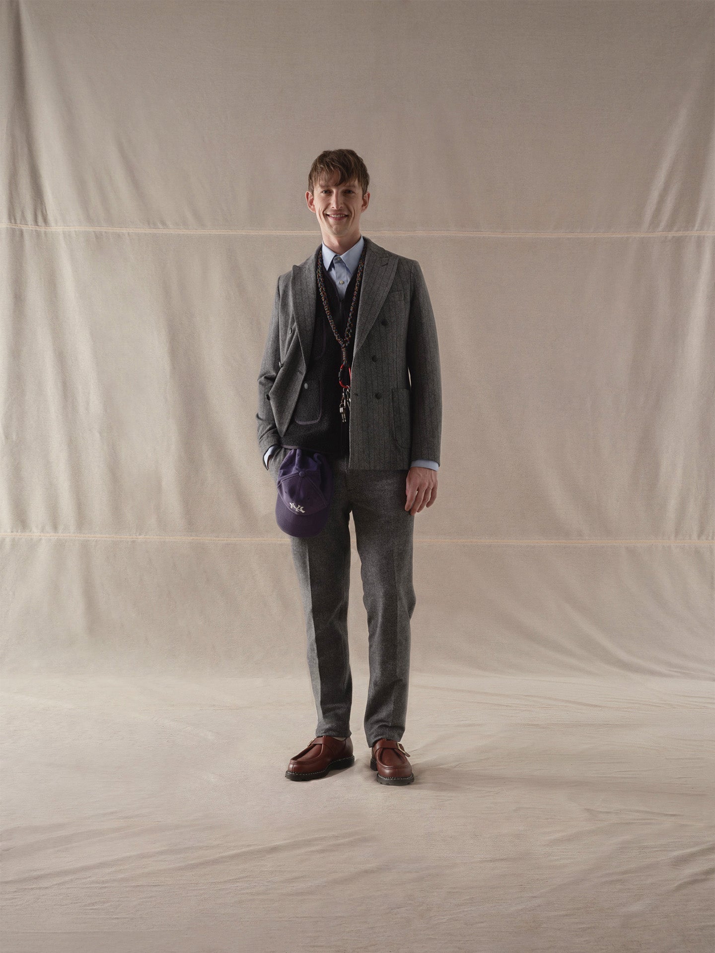 Giacca doppiopetto Striped Denim