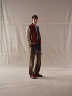 Corduroy varsity jacket