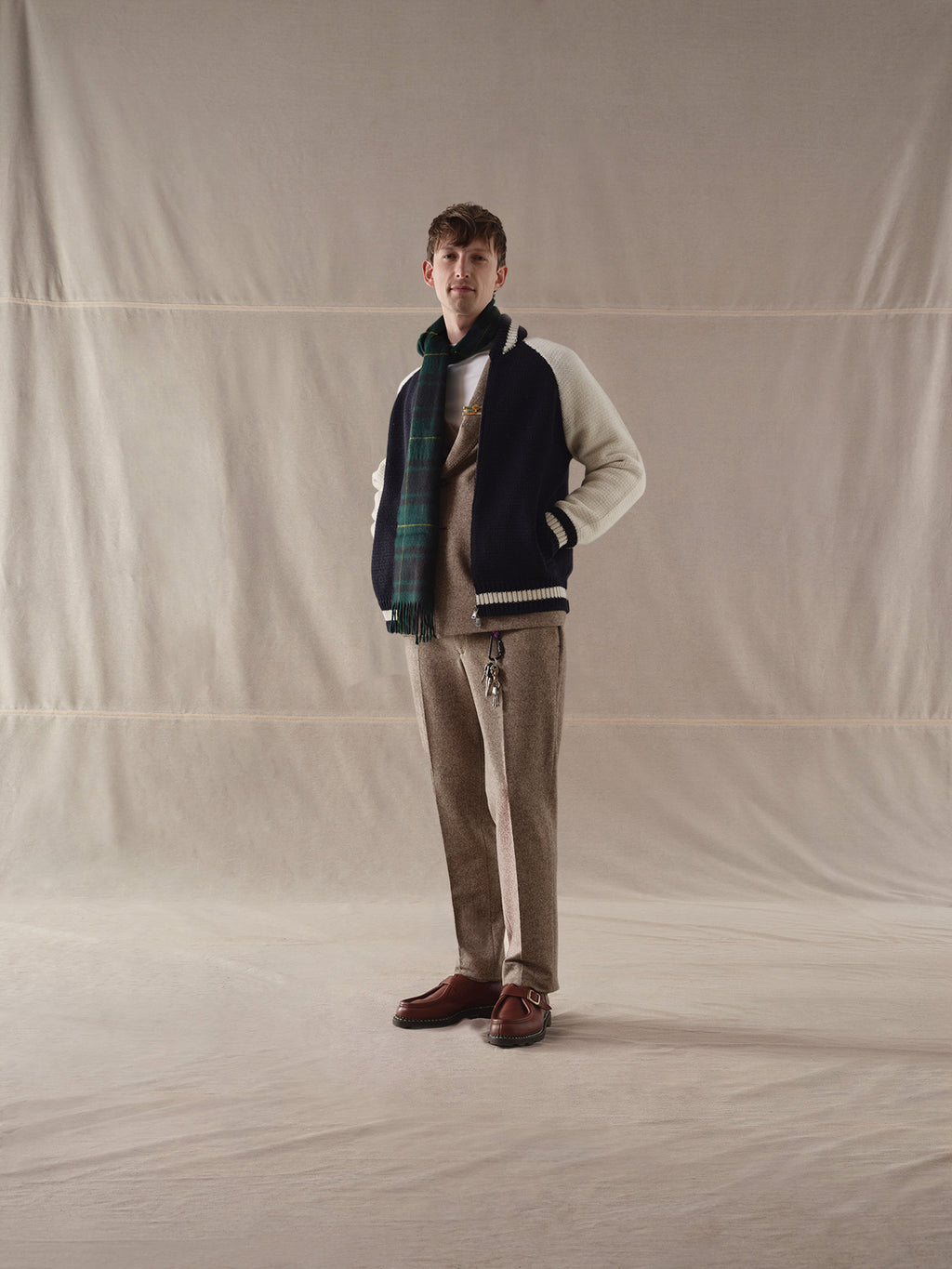 Herringbone new tailored trousers