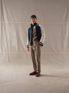 Herringbone double-breasted jacket