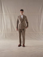 Herringbone double-breasted jacket