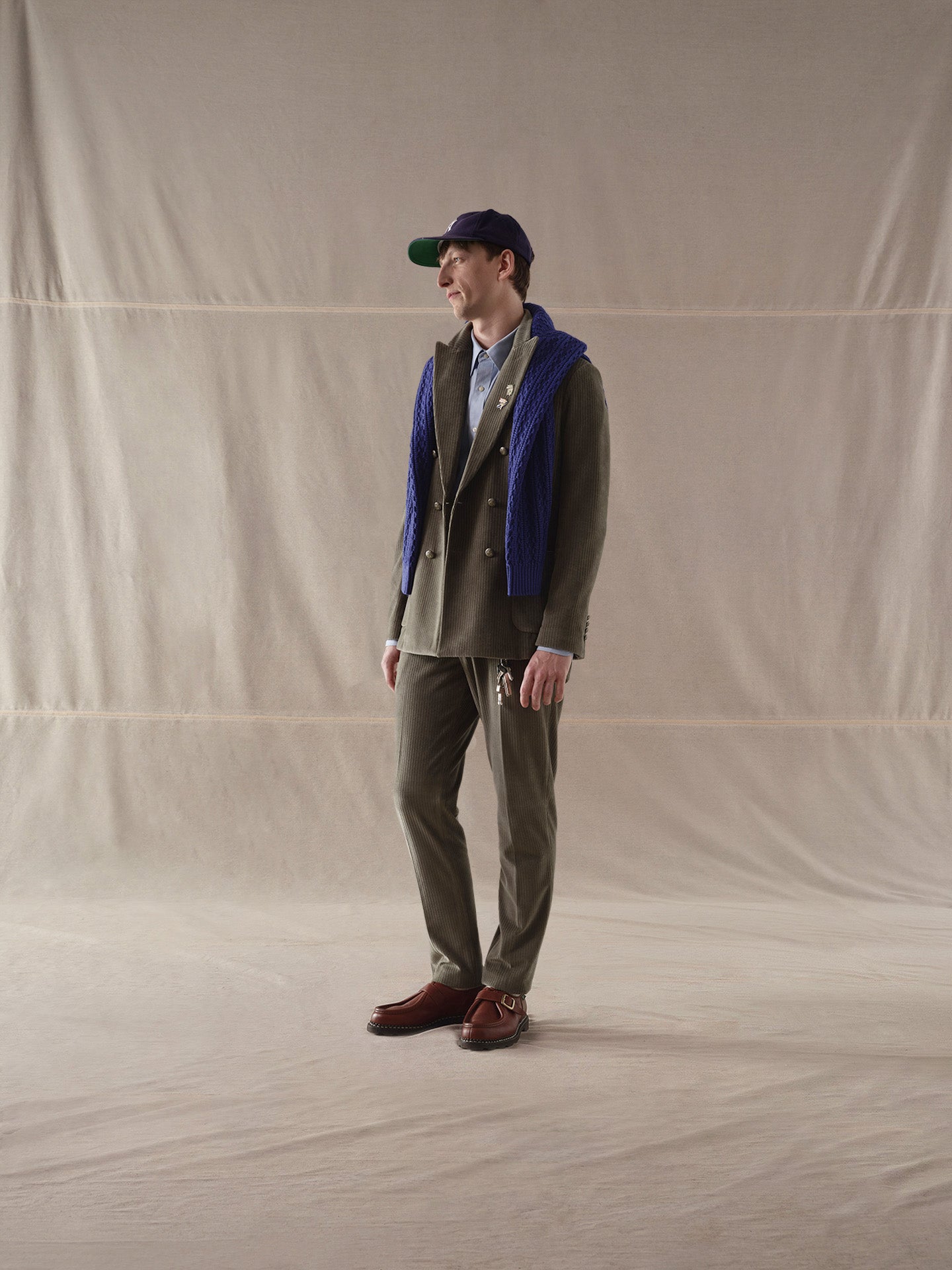Giacca doppiopetto corduroy