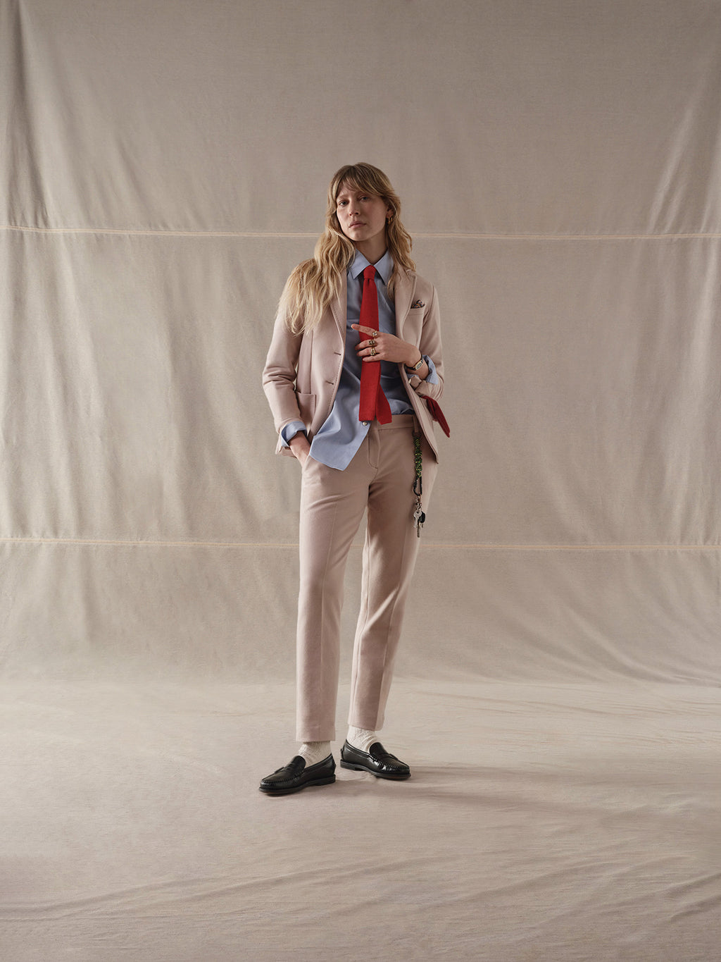 Giacca slim fit cachemire touch