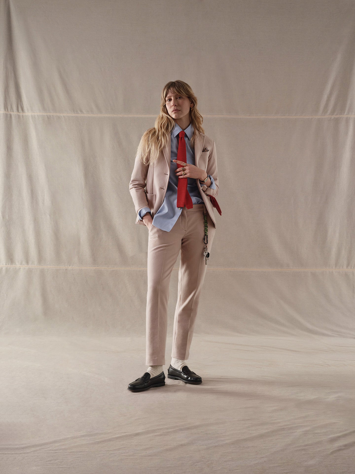 Giacca slim fit cachemire touch