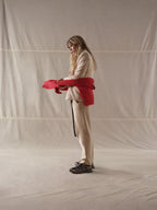 Pantalone carrot con coulisse cachemire touch