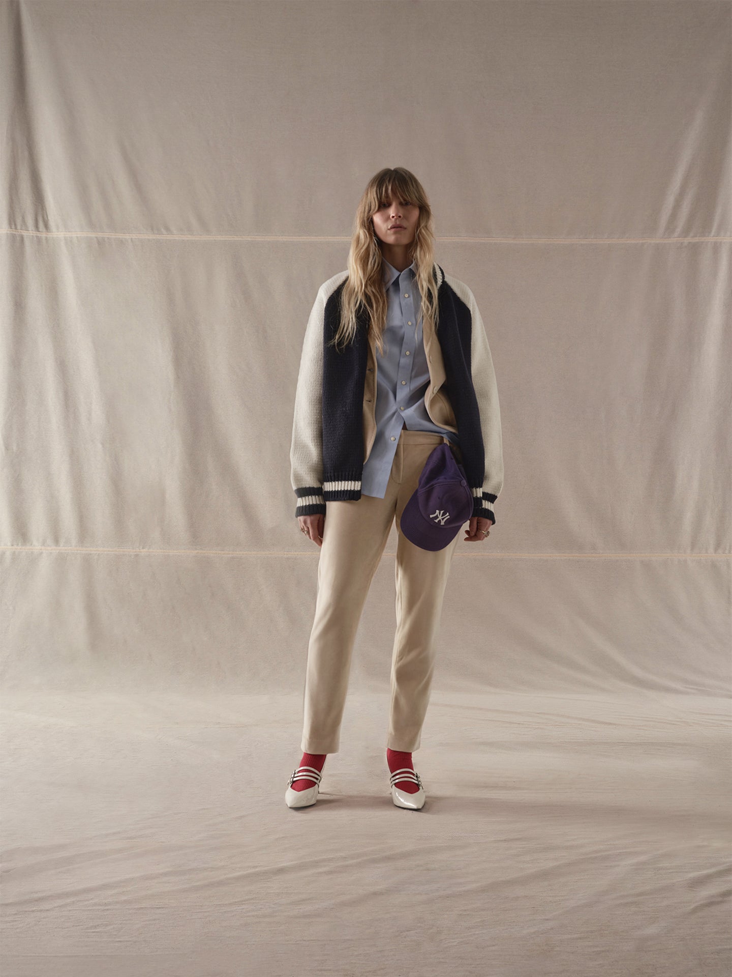Pantalone chino velour