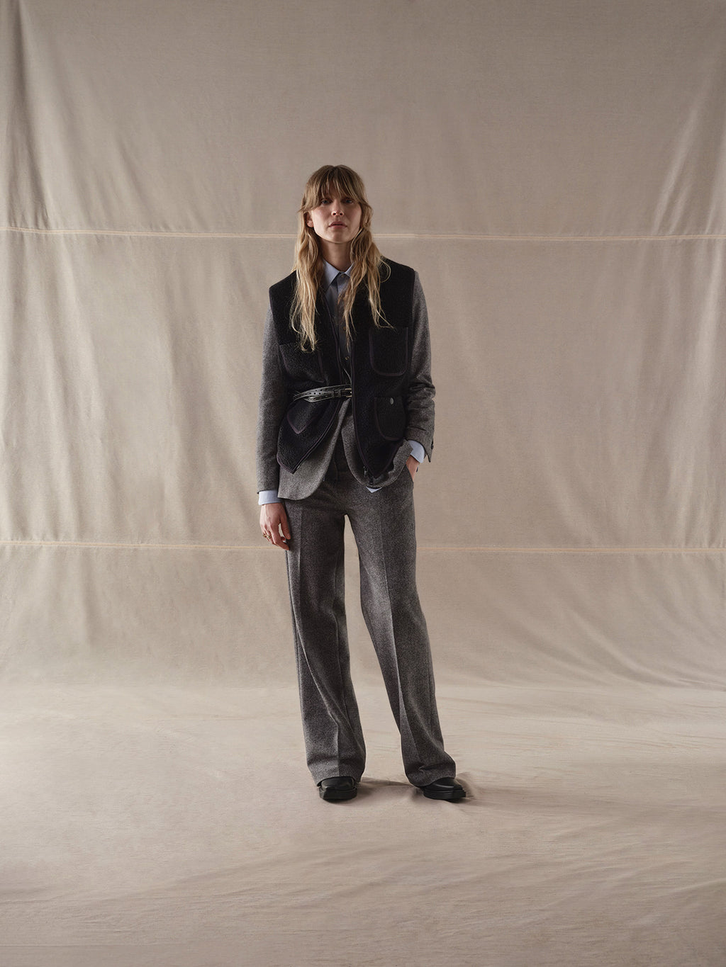 Pantalone masculine Micro Herringbone