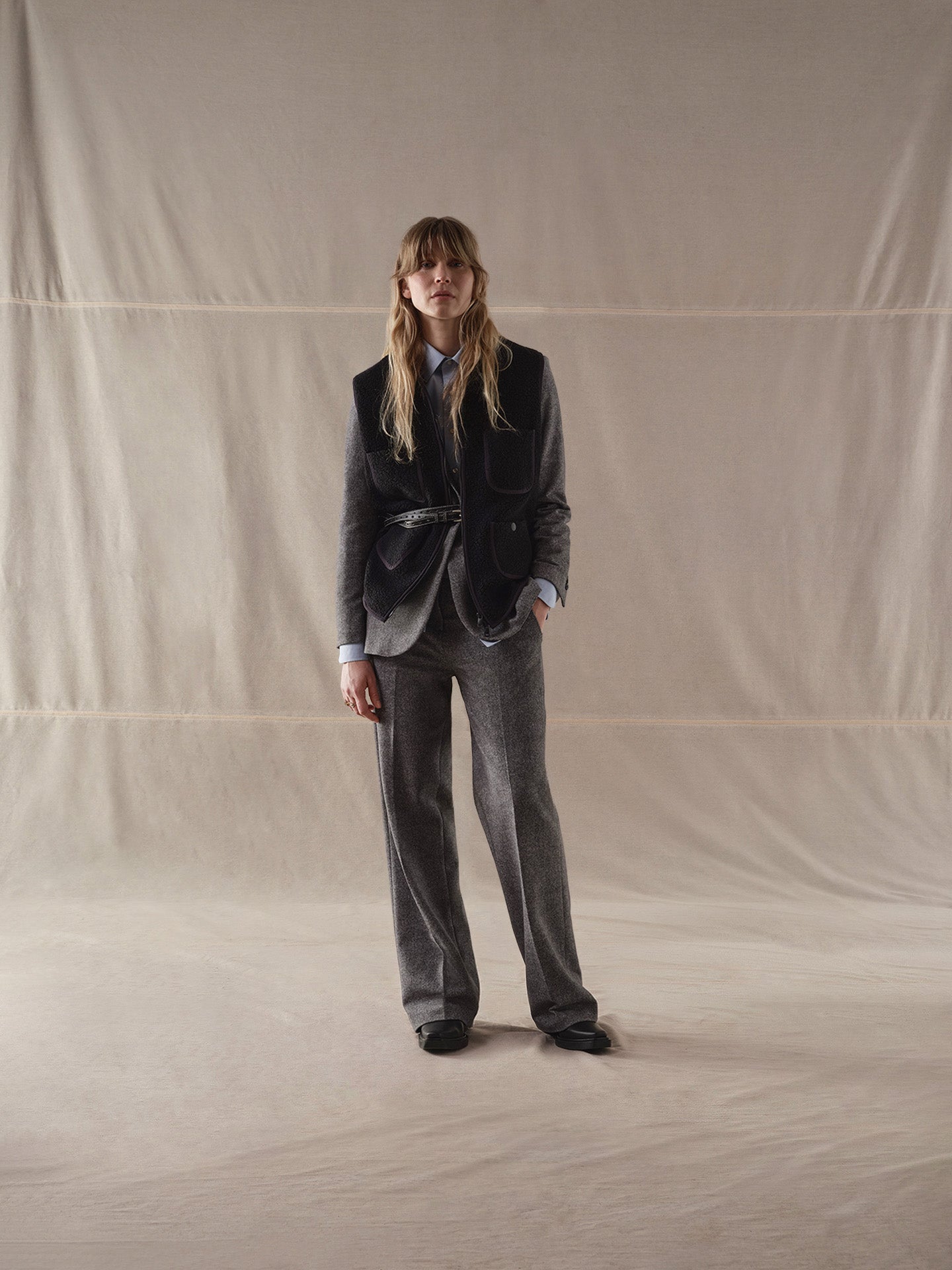 Pantalone masculine Micro Herringbone