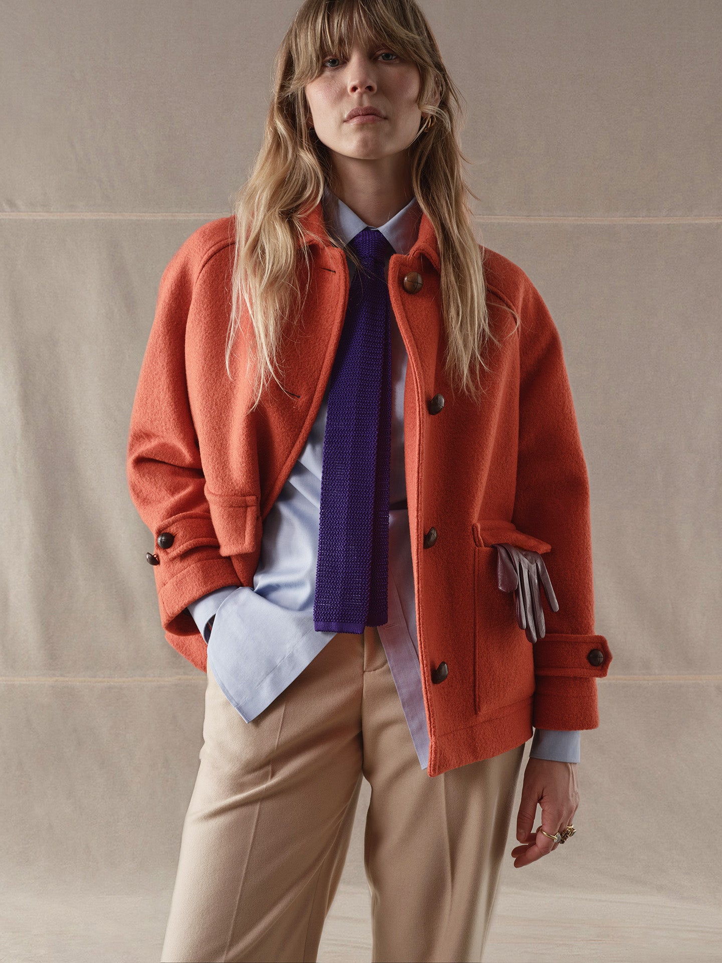 Cappotto over pocketed monocrome