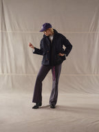 Pantalone a zampa cachemire touch