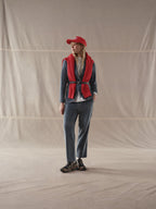 Slim long velour jacket