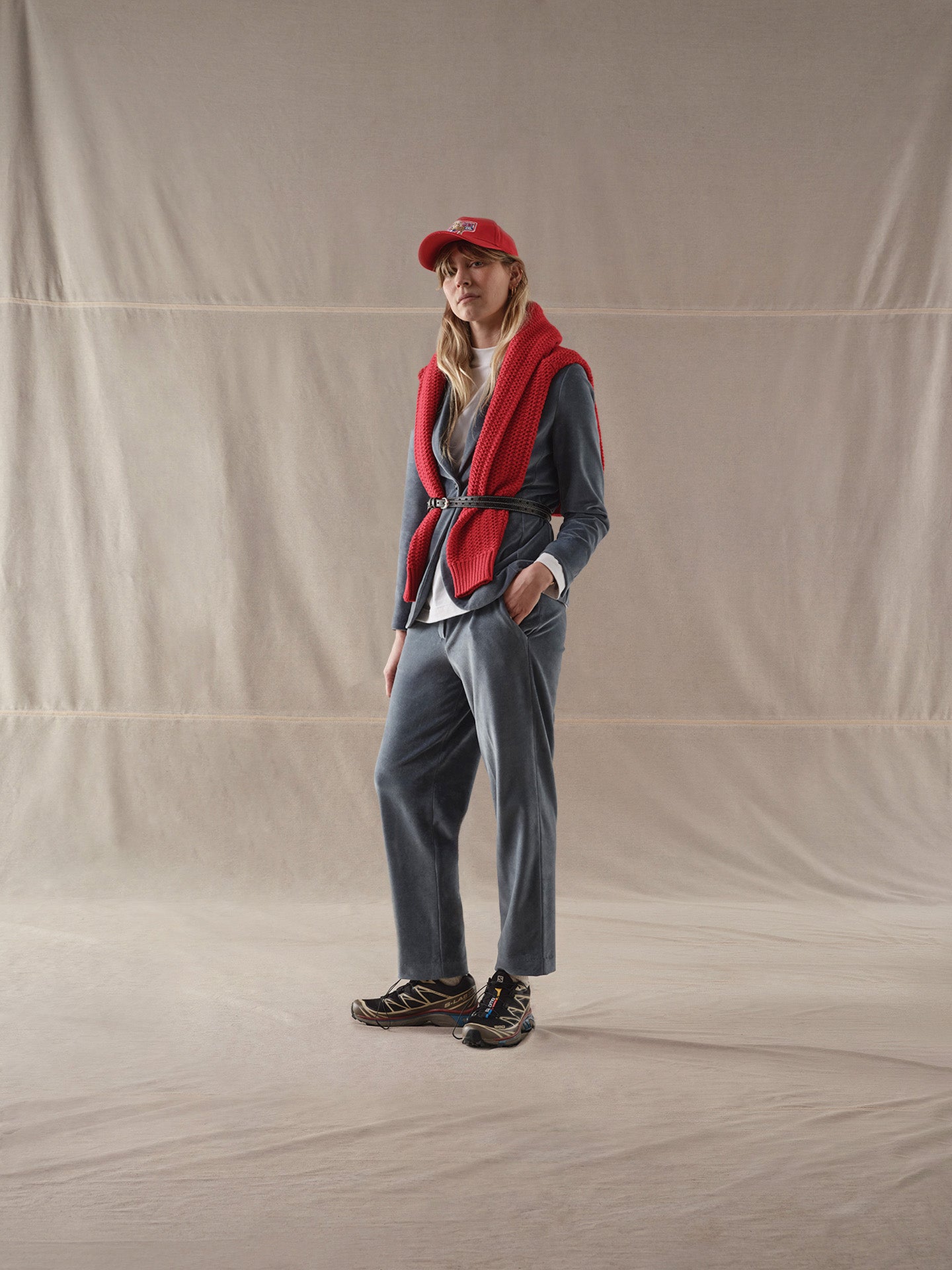 Pantalone carrott velour