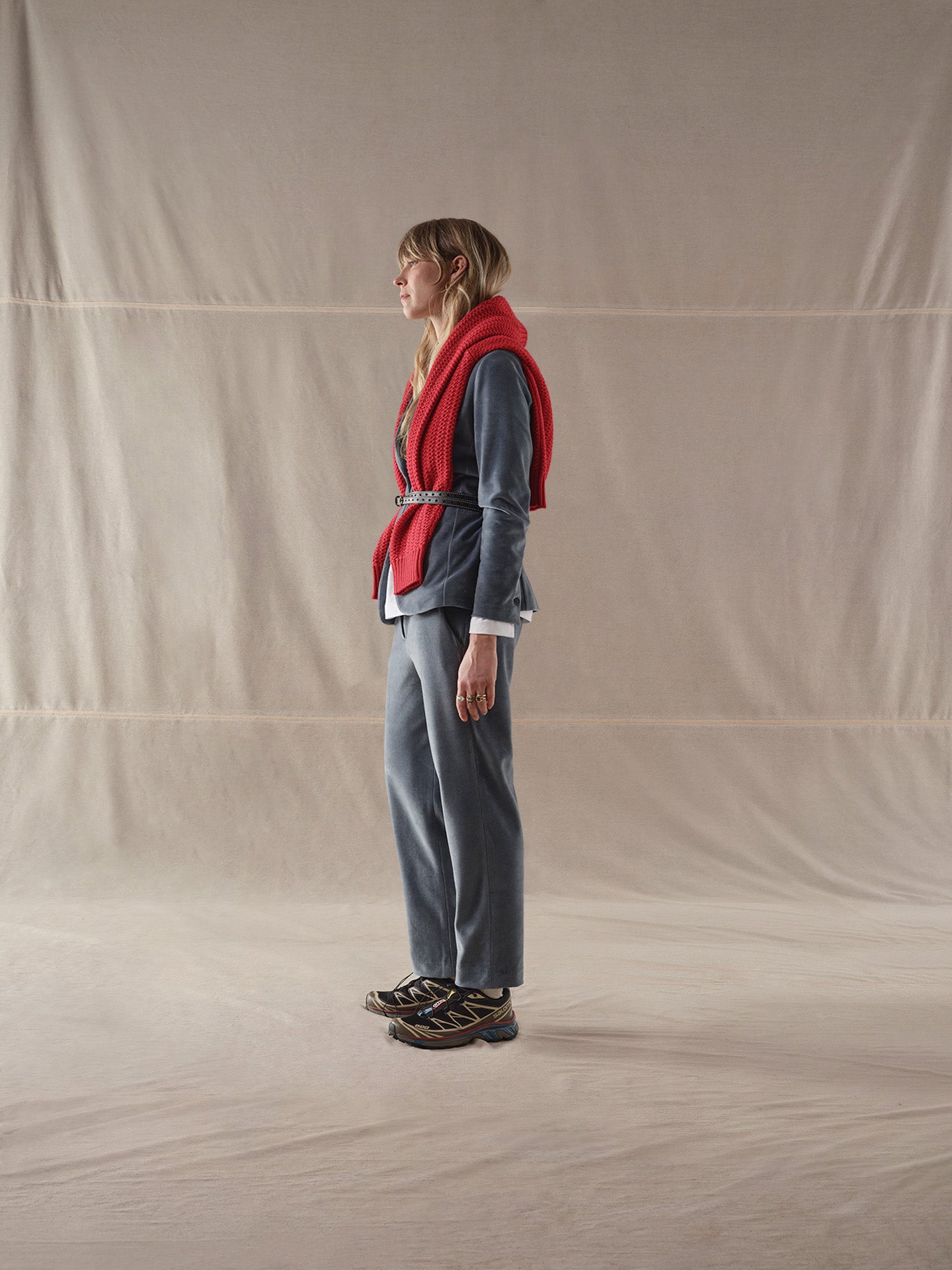 Pantalone carrott velour