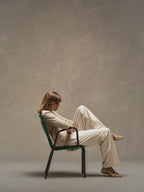 Satin masculine trousers