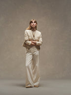 Satin masculine trousers