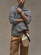 Giacca Striped Bouclé