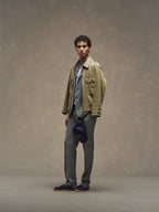Pantalone chino diagonal canvas