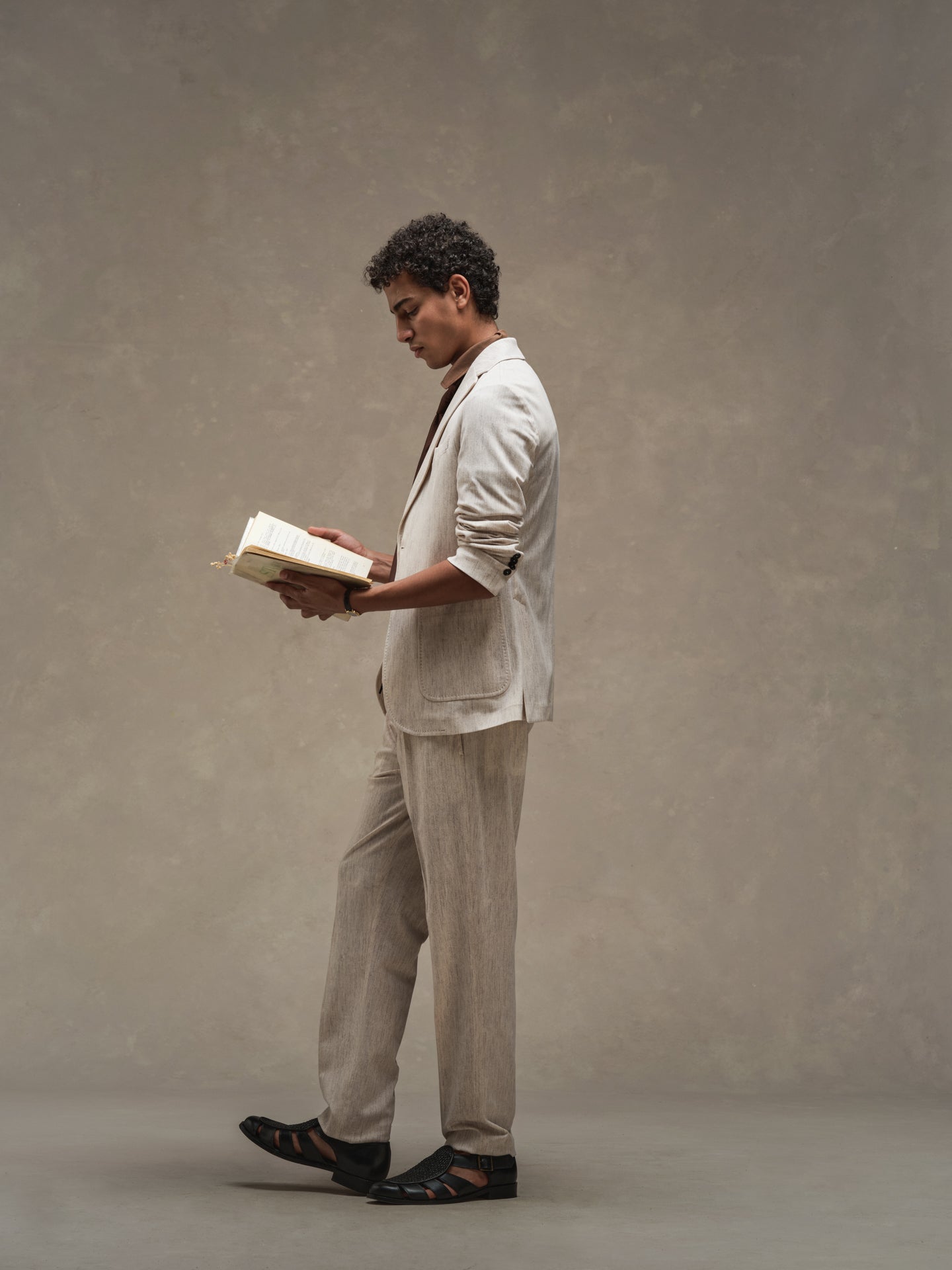 Pantalone coulisse Light Herringbone