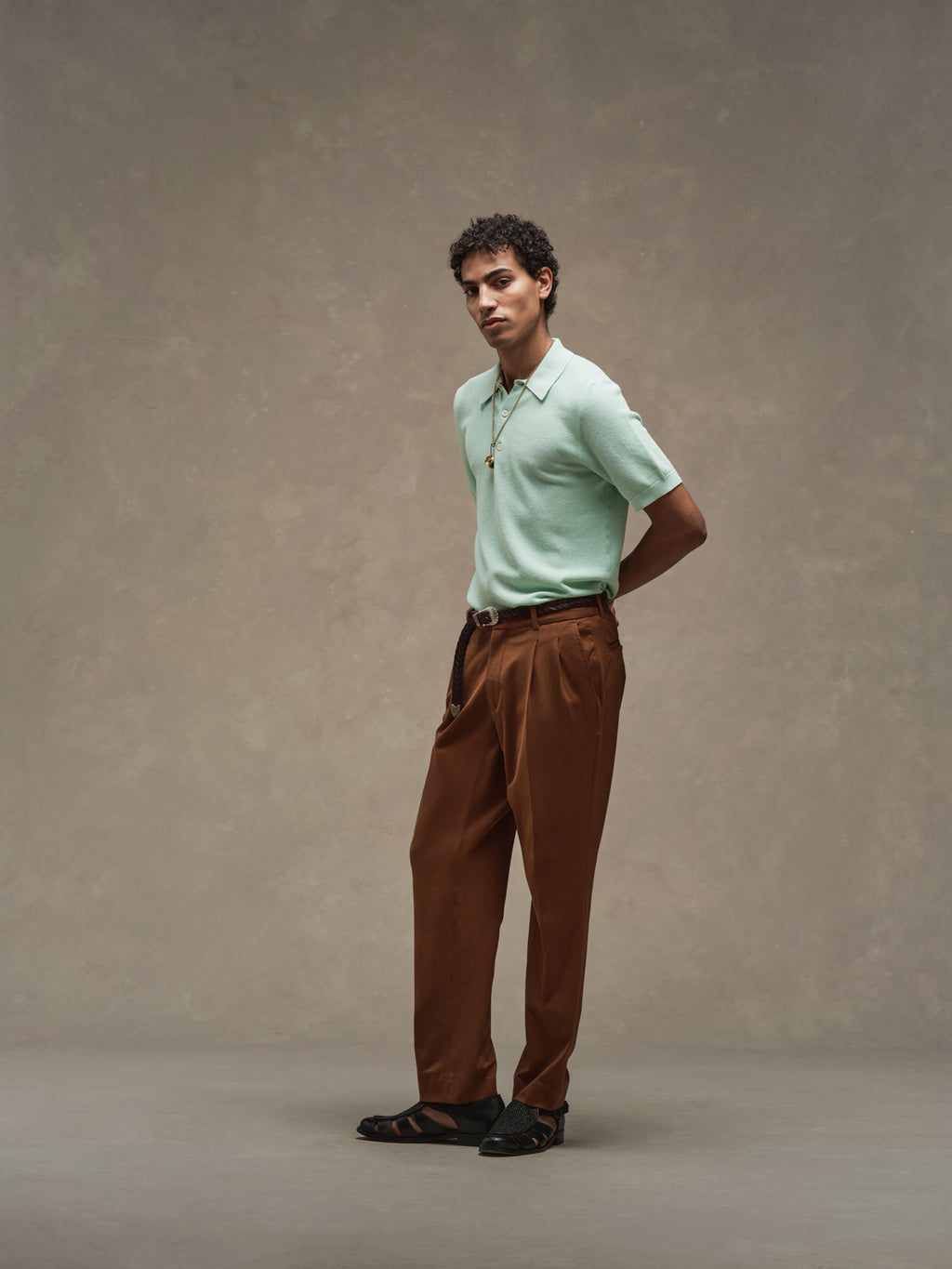 Fancy Knit polo shirt