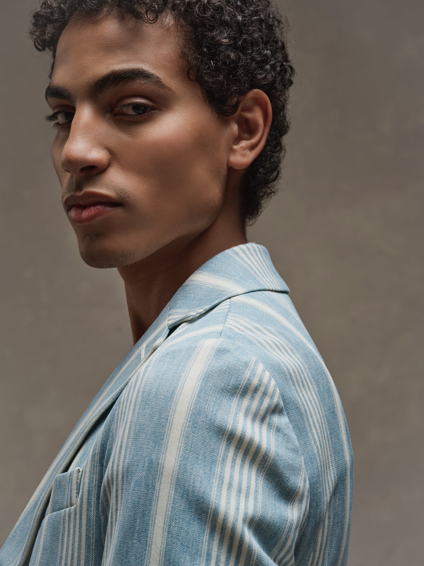Giacca Linen Striped