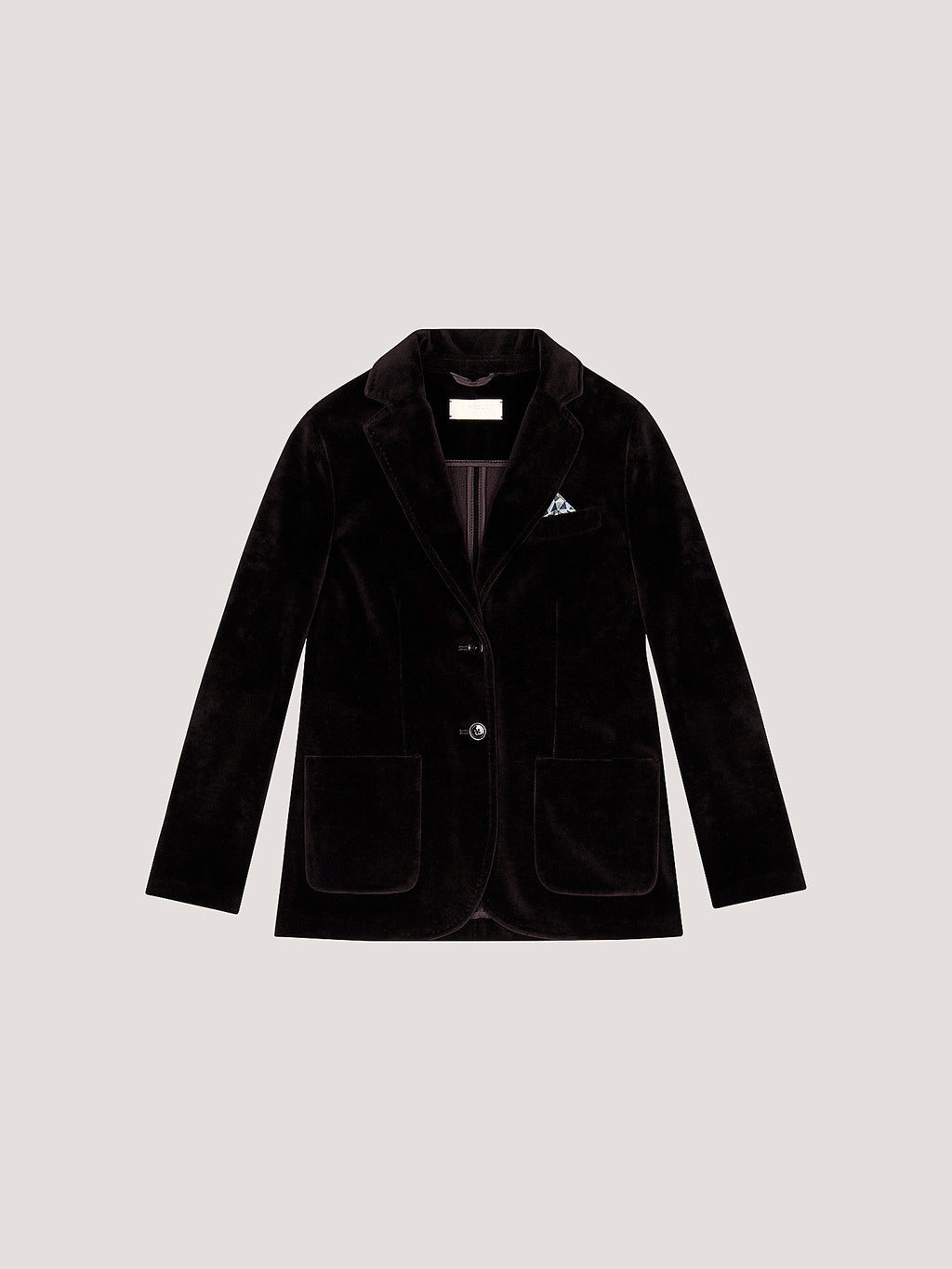 Giacca slim fit velour