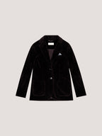 Giacca slim fit velour