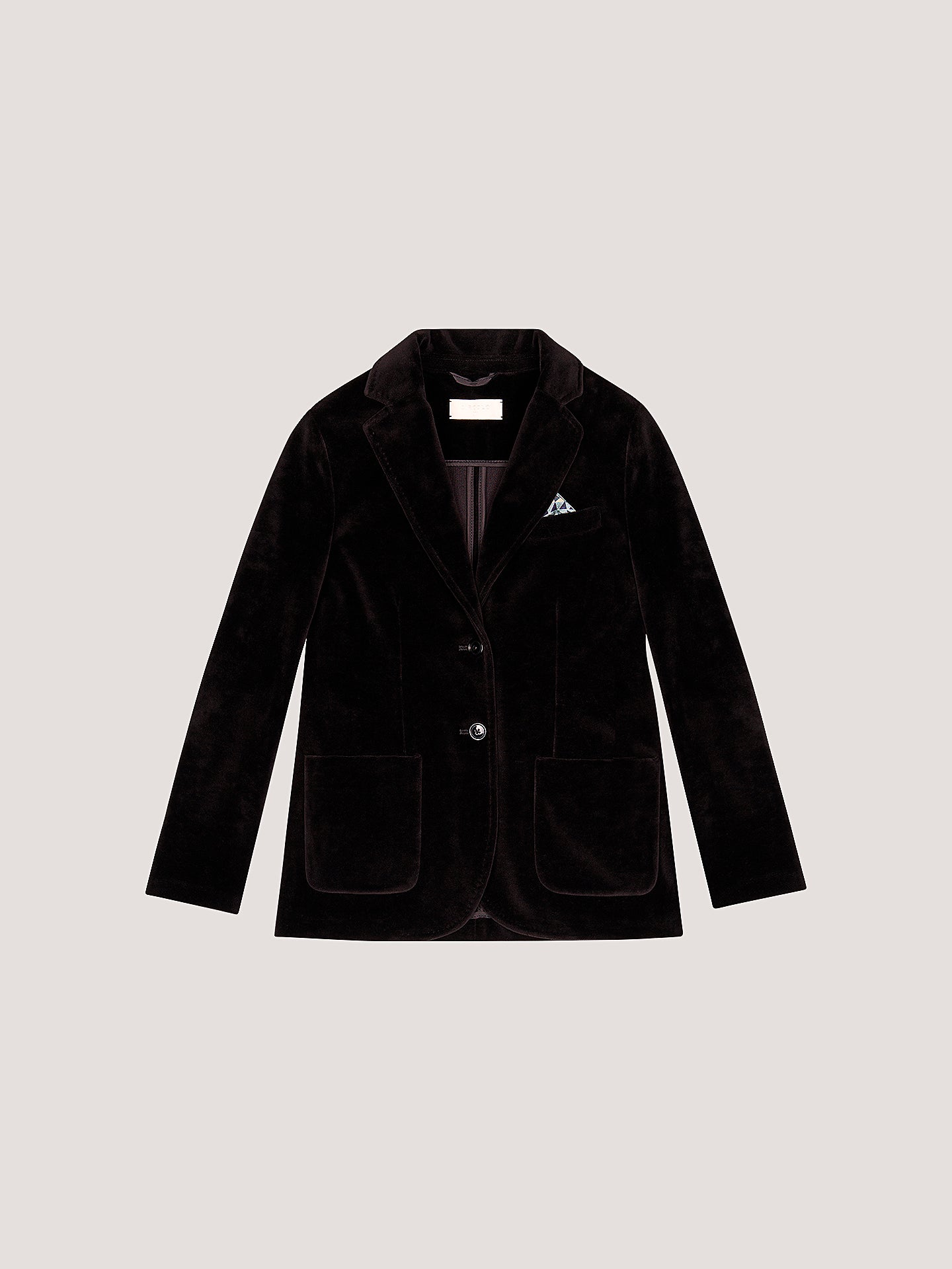 Giacca slim fit velour