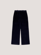 Masculine velour trousers
