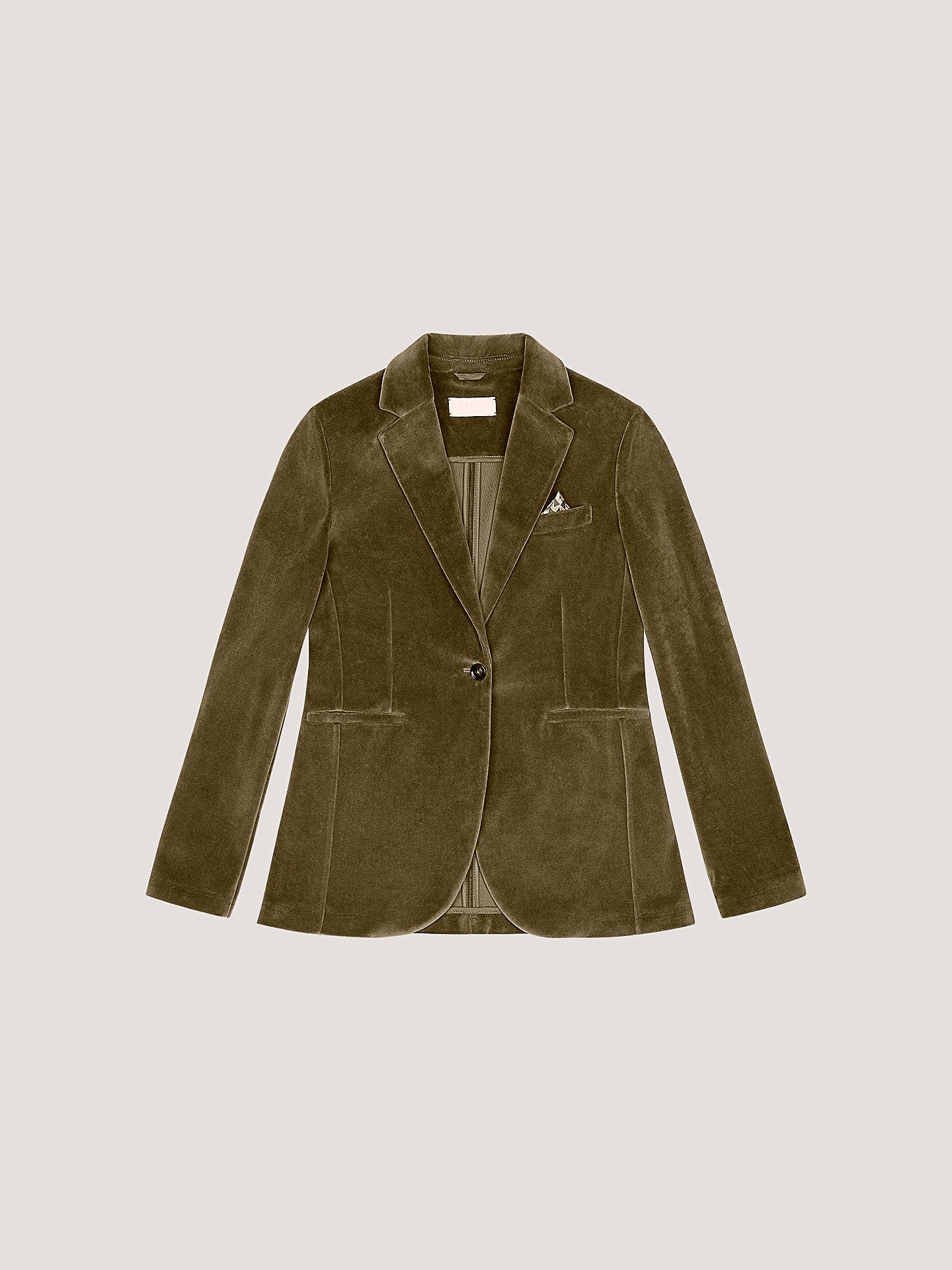 Giacca slim long velour