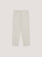 Light Herringbone carrot trousers