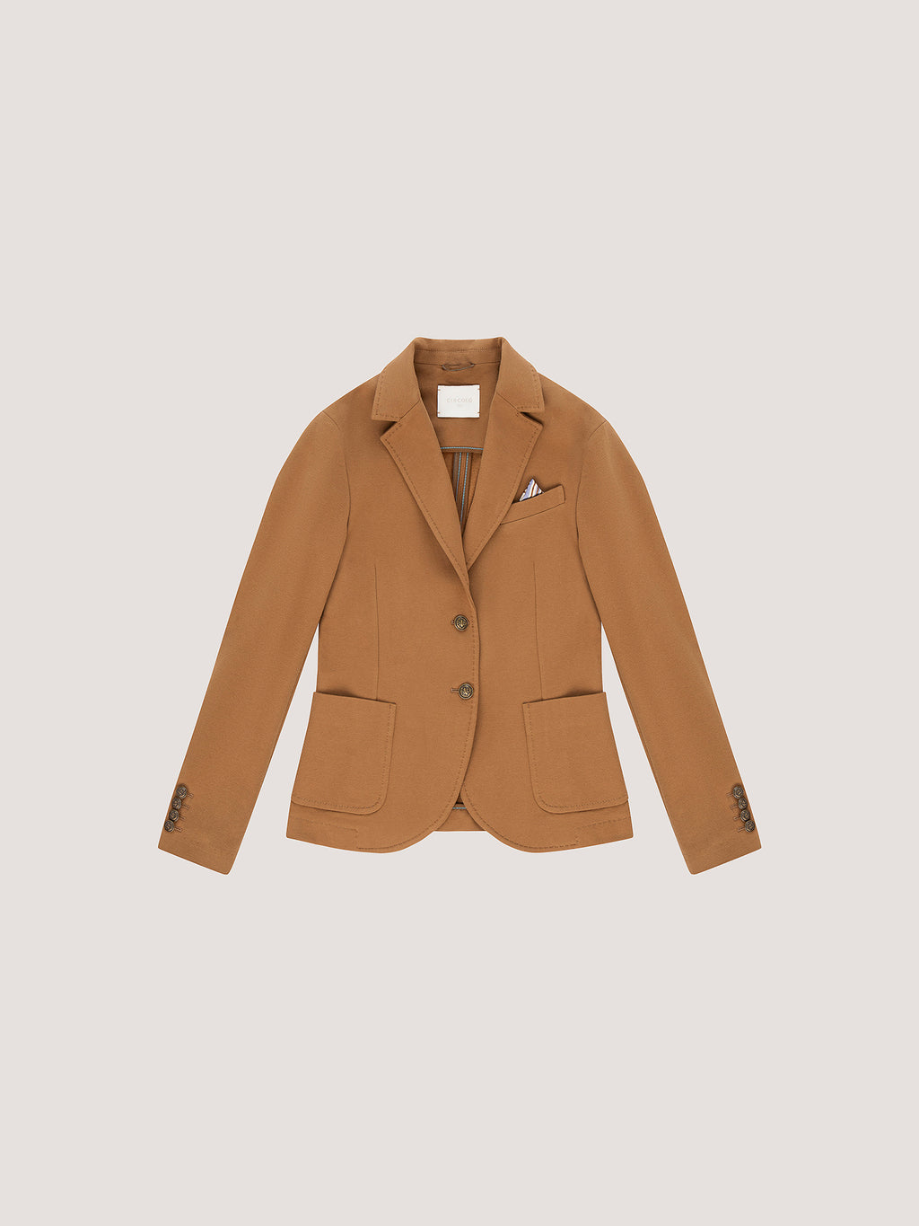 Cashmere touch slim fit jacket