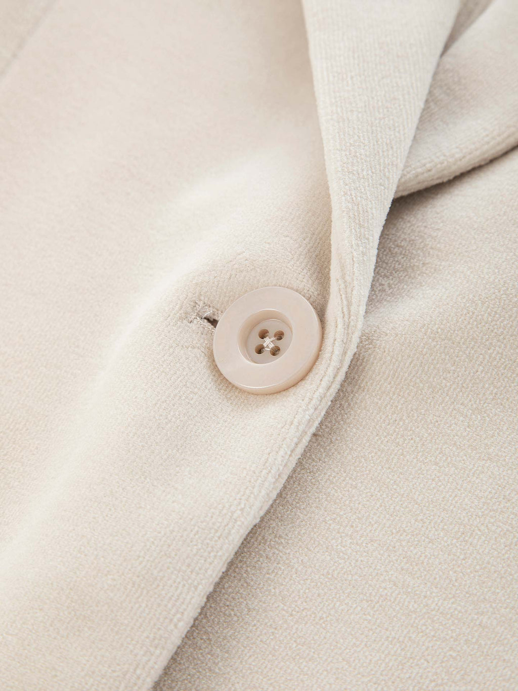 Slim long velour jacket