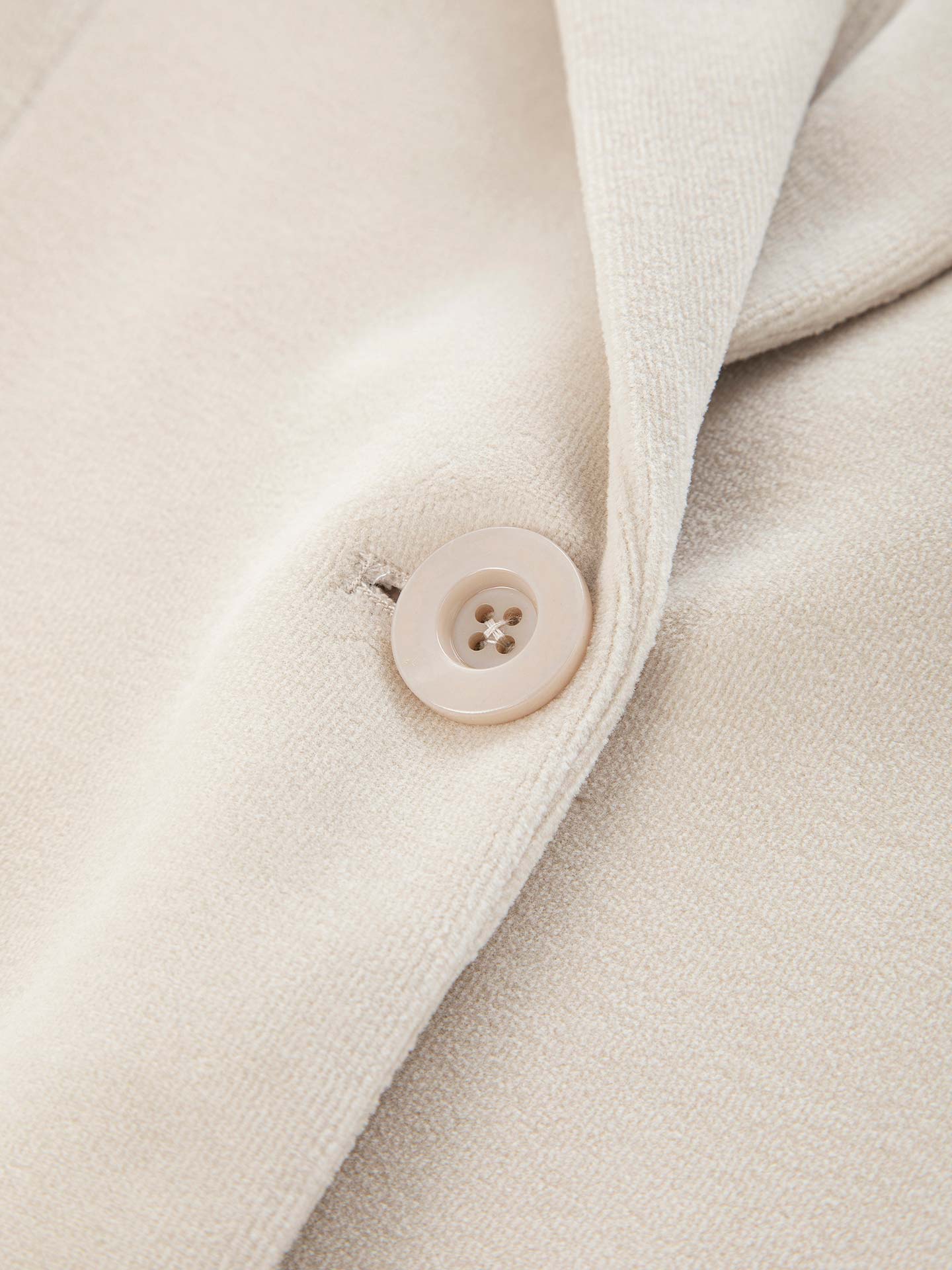 Giacca slim long velour