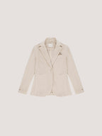 Slim long velour jacket
