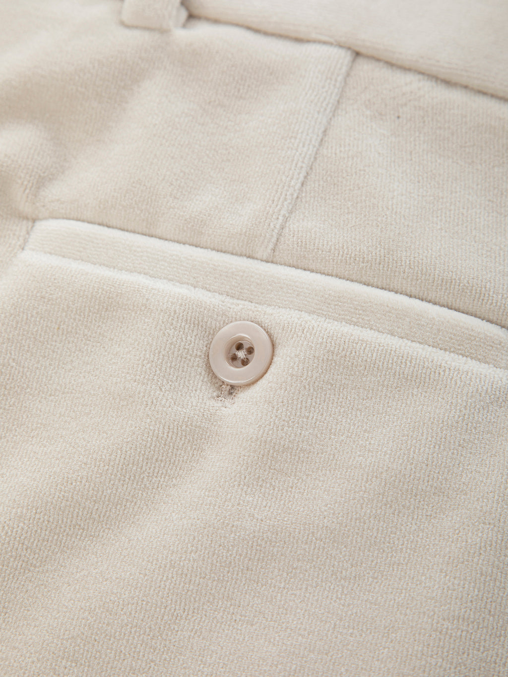 Carrot velour trousers