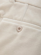 Carrot velour trousers