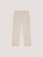 Carrot velour trousers