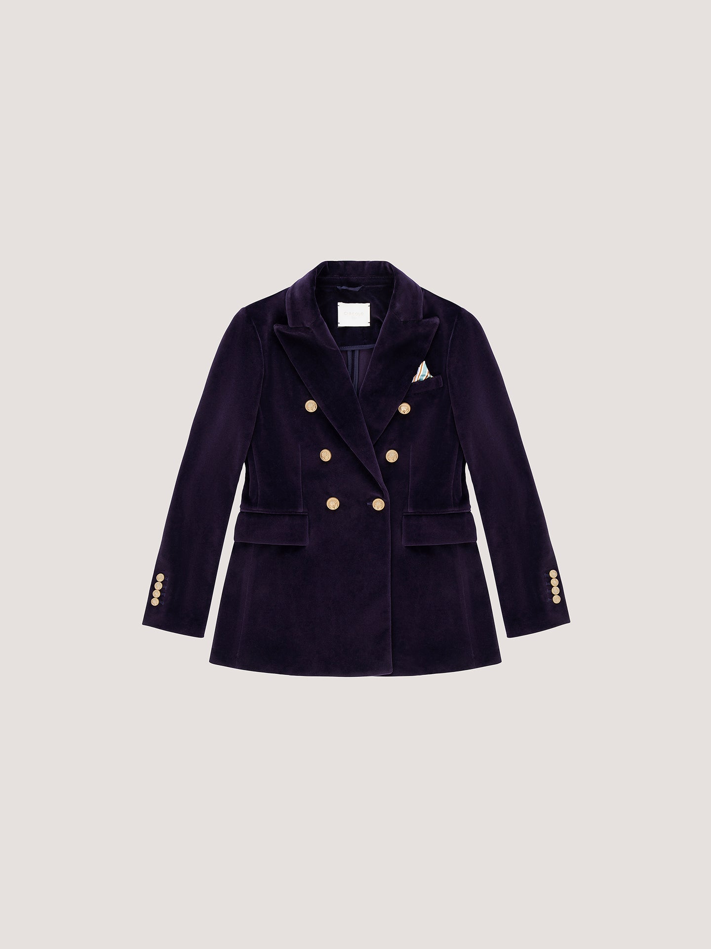 Giacca doppiopetto velour
