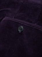 Masculine velour trousers