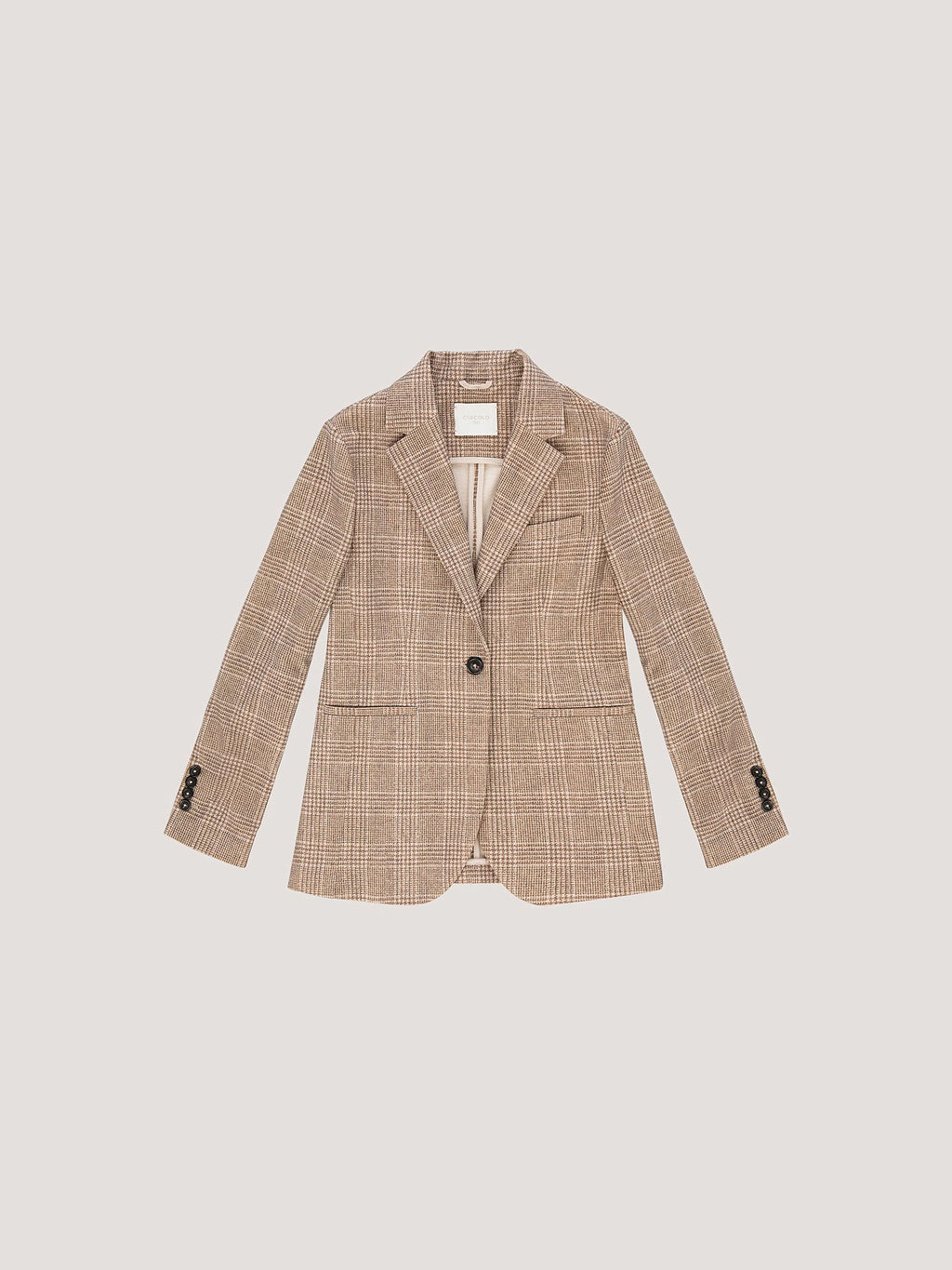 Slim long jacket Prince Of Wales
