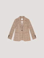 Slim long jacket Prince Of Wales